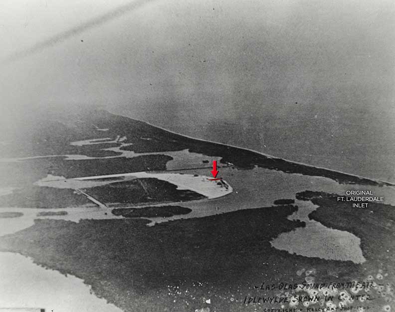 Back and White Aerial of the Fort Lauderdale Area